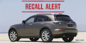 Certain 2006-2008 FX35 and FX45 are involved in this recall.